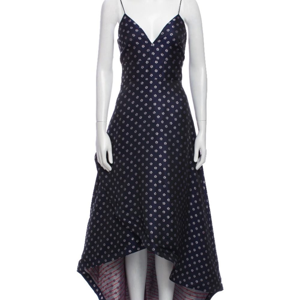 Monique Lhuillier Navy Blue Gown